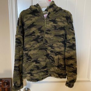 Camo Sherpa Pullover